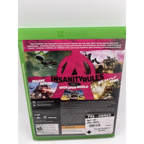 Rage 2 - Xbox One - Tested & Working - Free Postage - Picture 2 of 7